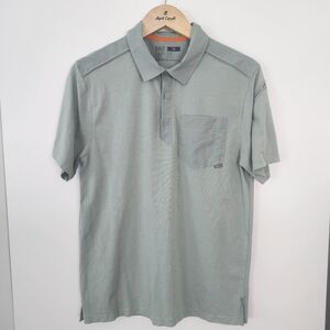 5.11 TACTICAL ‎ Axis Short Sleeve Polo Shirt Light Sage Green Medium Casual